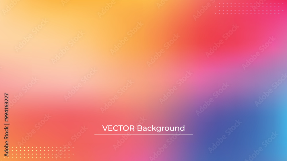 Smooth and blurry colorful gradient mesh background. Modern bright rainbow colors. Easy editable soft colored vector banner template. Premium quality Smooth and blurry colorful gradient mesh background. Modern bright rainbow colors. Easy editable soft colored vector banner template. Premium quality