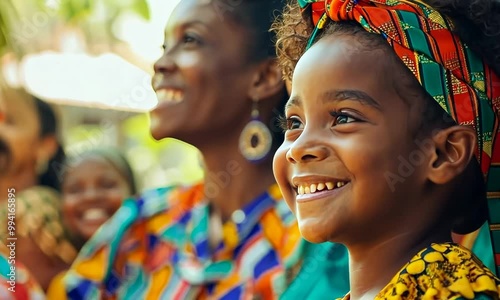A woman and a child are smiling at the camera Video