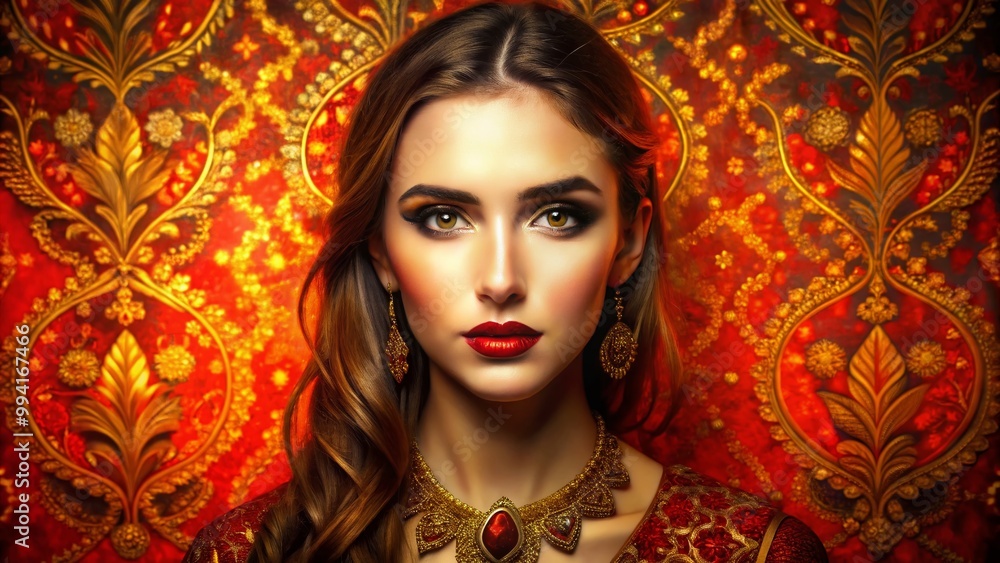 Elegant Red and Gold Background with Textured Patterns for Creative and Artistic Projects Elegant Red and Gold Background with Textured Patterns for Creative and Artistic Projects