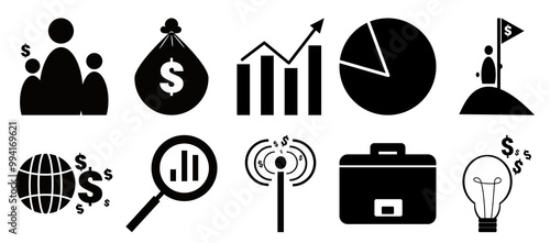 Set of business icons