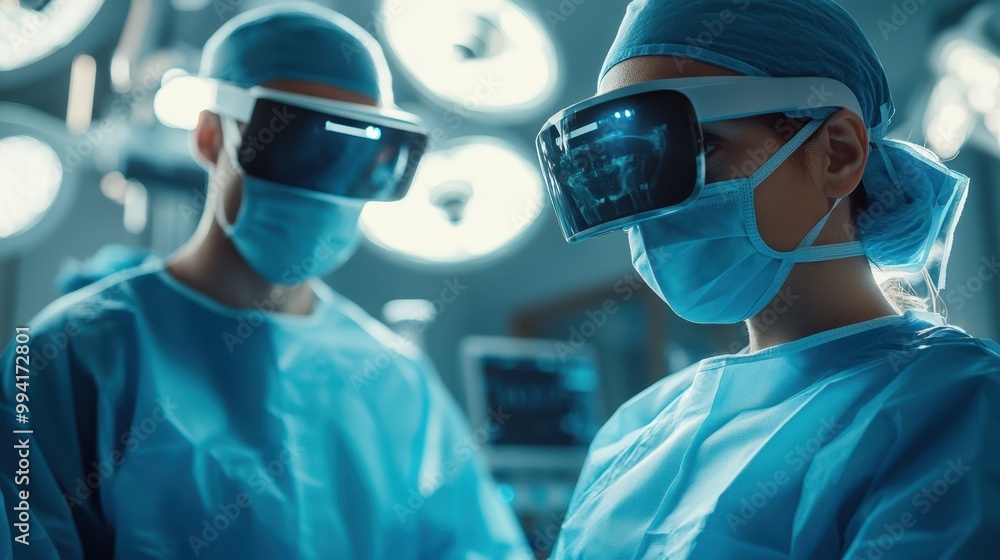The Surgeons with High-Tech Equipment The Surgeons with High-Tech Equipment