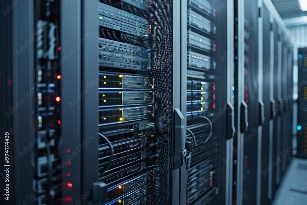 A state-of-the-art data center, facilitating the operations of cloud computing infrastructure. Data storage servers, cloud-based services to users worldwide. A state-of-the-art data center, facilitating the operations of cloud computing infrastructure. Data storage servers, cloud-based services to users worldwide.