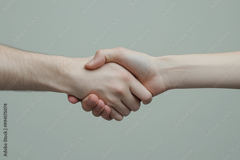 Handshake between two people, symbolizing agreement and collaboration. Handshake between two people, symbolizing agreement and collaboration.