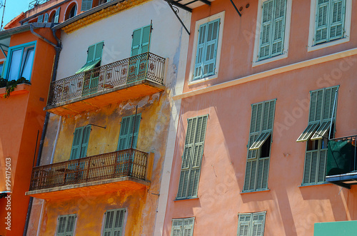 building facade and shutters french style