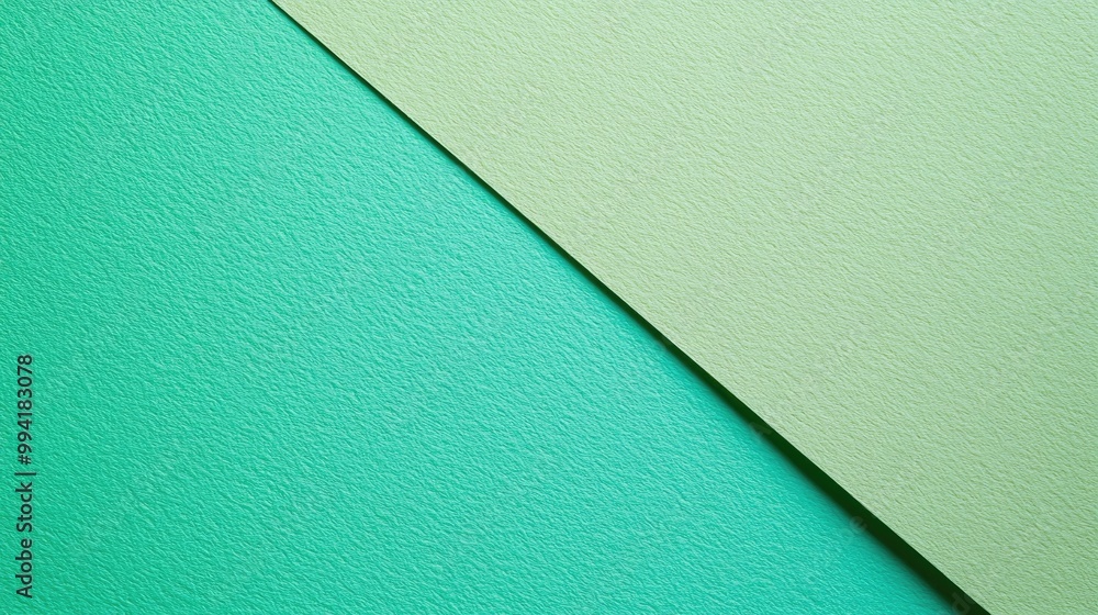 Diagonal division of textured and plain paper sheets forms line partitions Modern neo mint and green abstract dual tone background design Space for text Bird s eye view Diagonal division of textured and plain paper sheets forms line partitions Modern neo mint and green abstract dual tone background design Space for text Bird s eye view