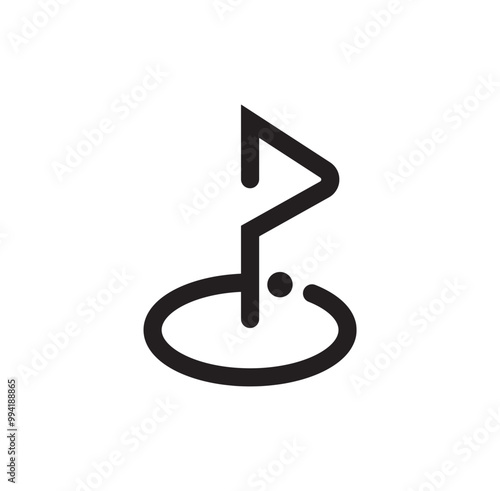 mini golf icon	