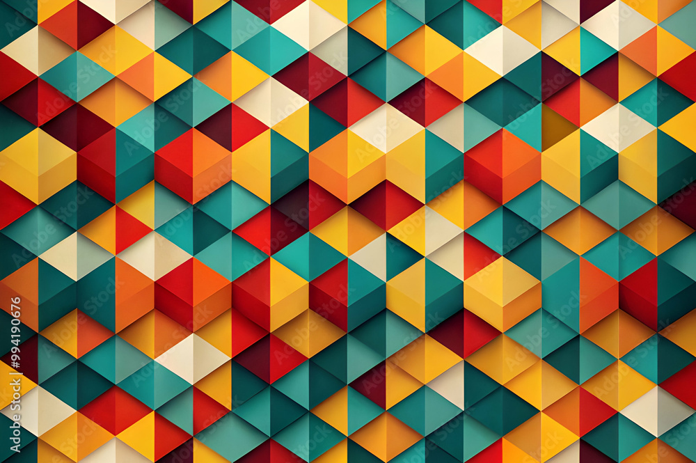 Vibrant geometric pattern Vibrant geometric pattern