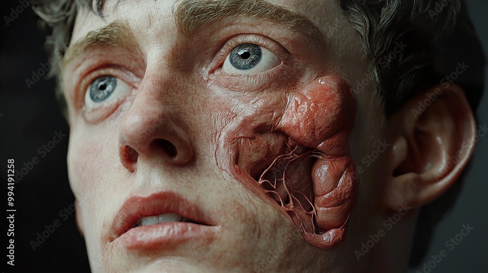 Detailed Anatomy of a Human Face - 3D Render Detailed Anatomy of a Human Face - 3D Render