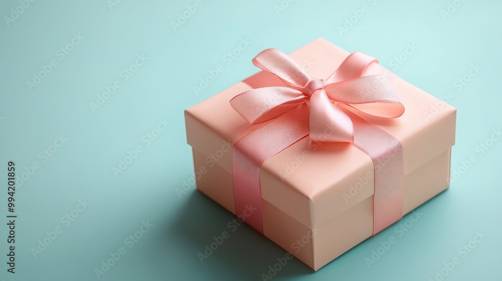 Virtual gift box with ribbon for digital shopping Virtual gift box with ribbon for digital shopping