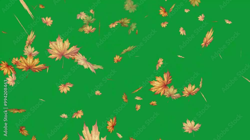 Fall autumn leaves in season green background Fall autumn leaves in season green background