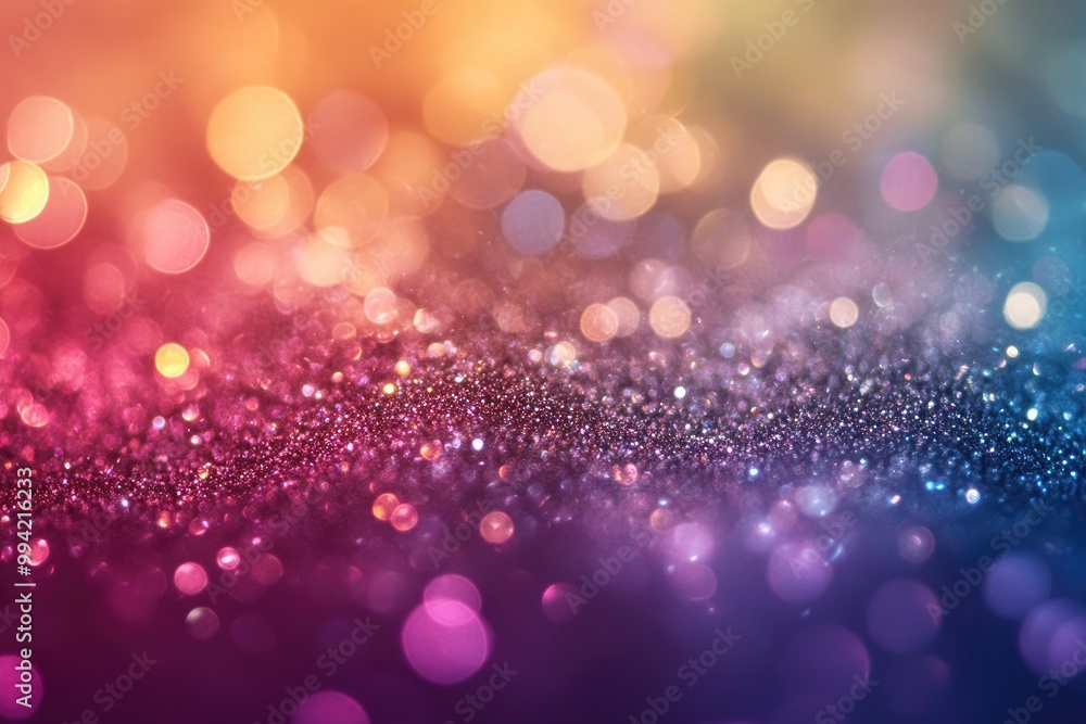 Vibrant retro background featuring shimmering glitter elements Vibrant retro background featuring shimmering glitter elements