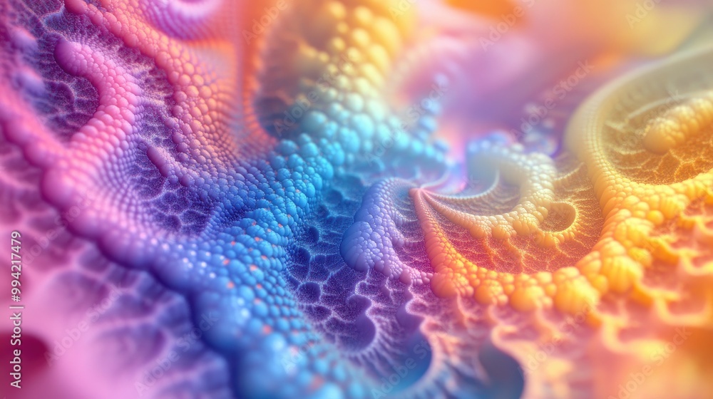 Dreamlike Color Composition Vibrant gradients and spectral hues symbolize imagination creativity and artistic expression in this 3D fractal render Dreamlike Color Composition Vibrant gradients and spectral hues symbolize imagination creativity and artistic expression in this 3D fractal render
