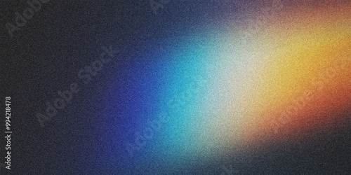 Colorful Gradient Background with Grainy Noise Texture. Modern and Futuristic Design with Smooth Fluid Shapes, Ideal for Posters with a Unique Visual Appeal