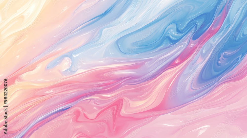 Obraz premium Soft pastel abstract backdrop for design purposes 2D cartoon style artwork