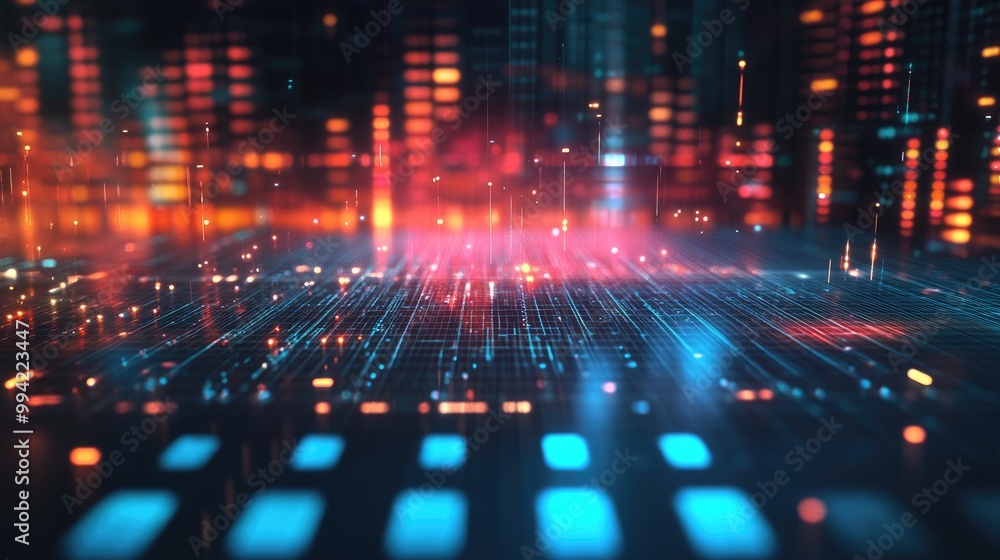 Musical sound waves visualization with an equalizer display Musical sound waves visualization with an equalizer display