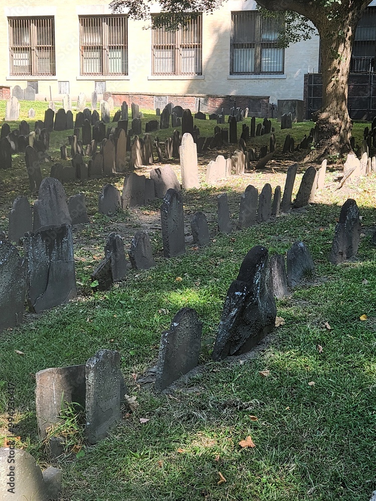 Naklejka premium Cemetery along the Freedom trail