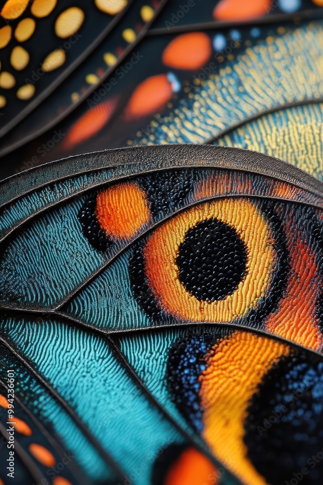 A close-up of a colorful butterfly wing showcasing intricate patterns and vivid hues, a natural wonder in the background. A close-up of a colorful butterfly wing showcasing intricate patterns and vivid hues, a natural wonder in the background.