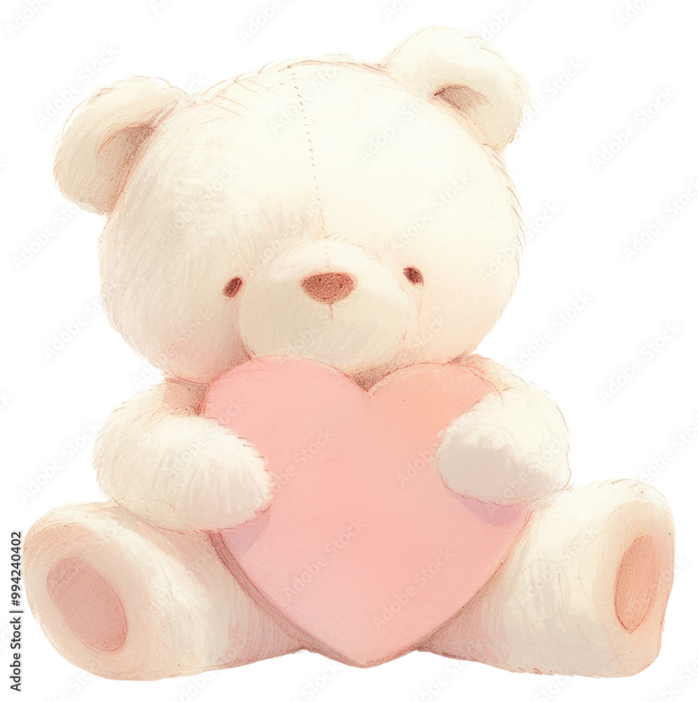 PNG Teddy bear holding a heart illustration toy valentine's. PNG Teddy bear holding a heart illustration toy valentine's.