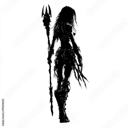 Amazon Female Silhouette, I...