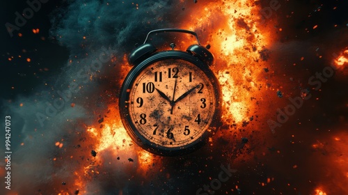 Wallpaper Mural background with clock Time for Action Clock the digital clock explodes the idea that time is money Fire alarm clockUtilize the countdown clock to arrive at the due date and time. Torontodigital.ca