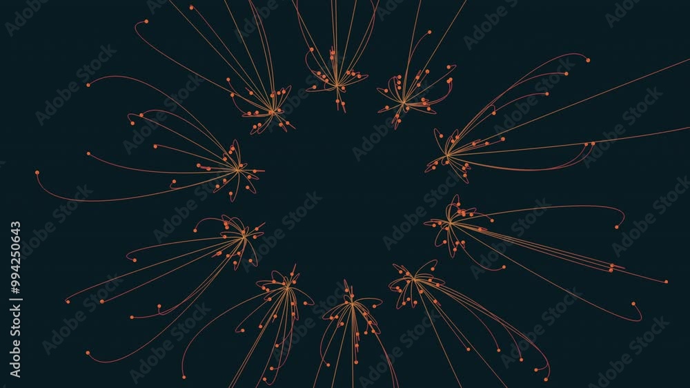 A visually striking circular design with a black and orange color scheme. The image features a spiral of lines and central dots, creating a captivating and eye-catching pattern A visually striking circular design with a black and orange color scheme. The image features a spiral of lines and central dots, creating a captivating and eye-catching pattern
