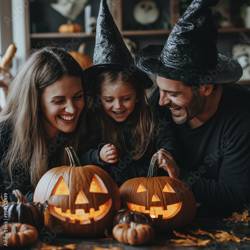Family On Haloween
