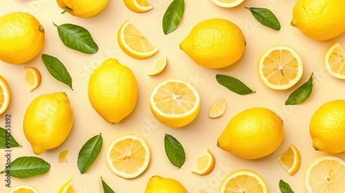 Wallpaper Mural Lemon Texture Torontodigital.ca