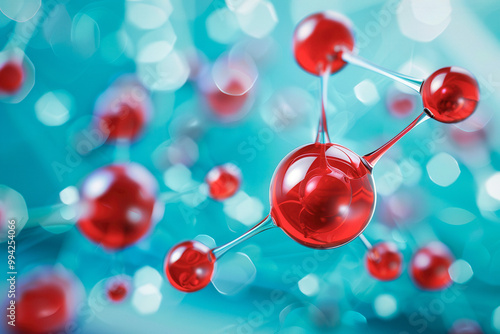 Scientific Illustration of Lithium Atom - Detailed Atomic Model