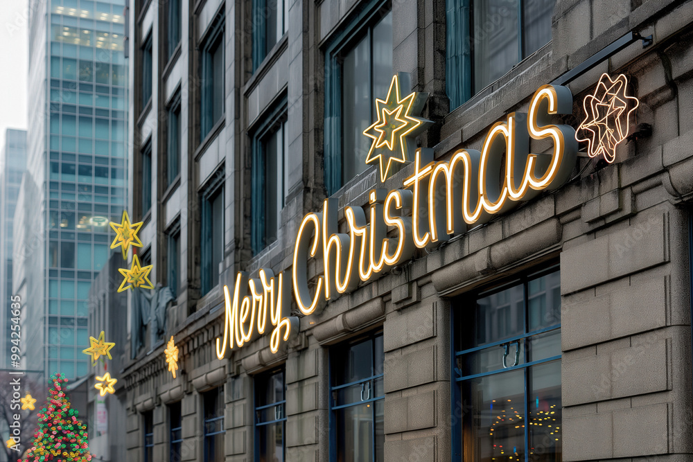 Obraz premium Merry Christmas Type