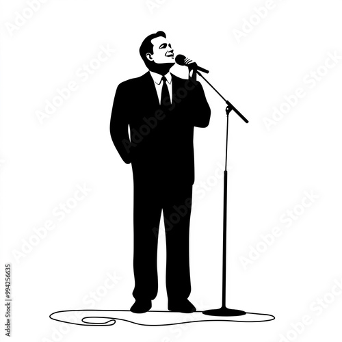Speach Silhouette, Illustra...