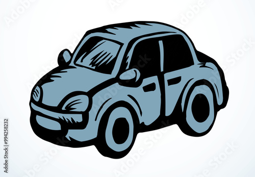 Toy Car. Vector drawing icon