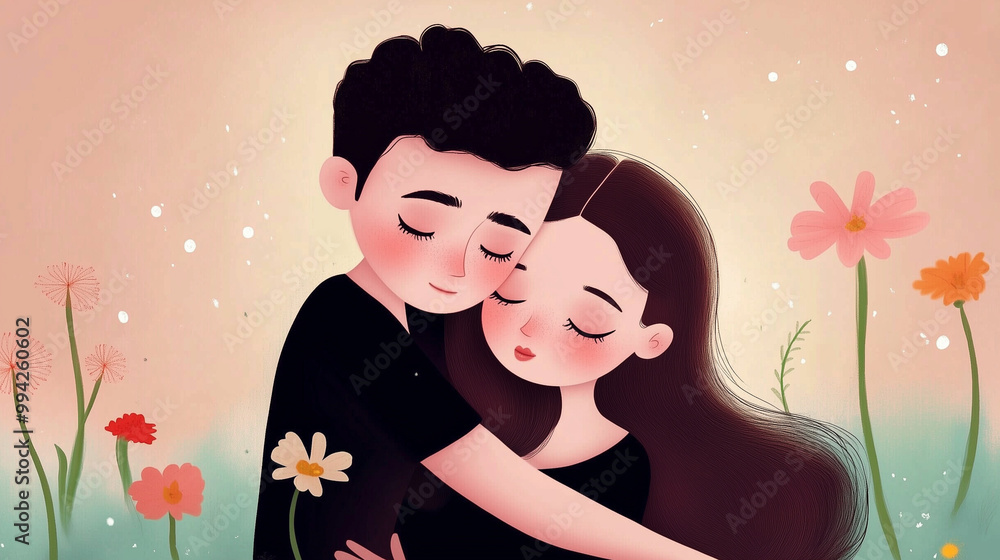 cute couple valentine romance love