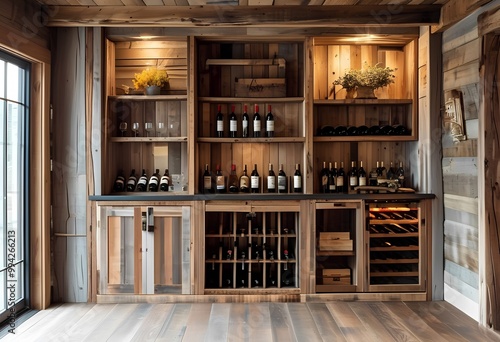 Wallpaper Mural wine cabinet Torontodigital.ca