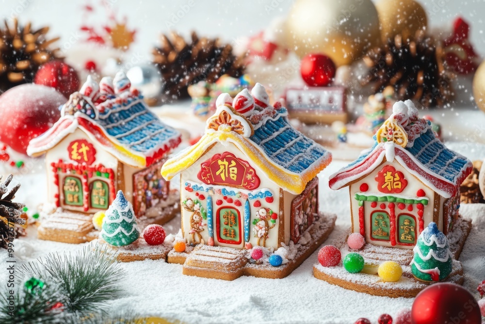 vibrant traditional chinese gingerbread house vibrant traditional chinese gingerbread house
