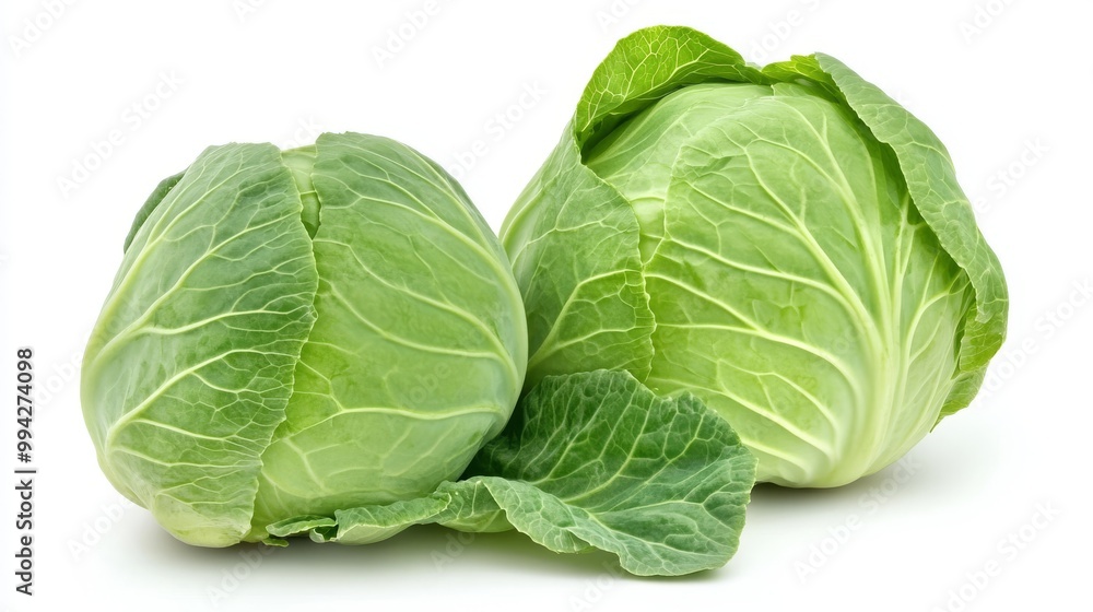 Green cabbage isolated on white backgroundGreen cabbage isolated on white background Green cabbage isolated on white backgroundGreen cabbage isolated on white background