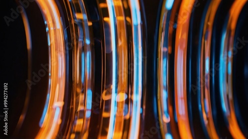 Fluorescent background Blur curved texture Futuristic