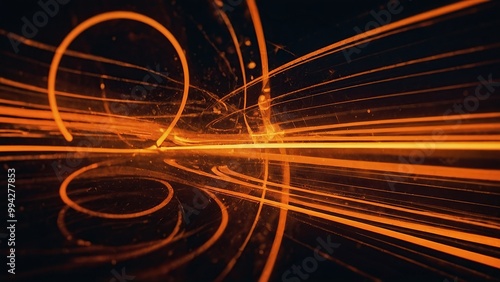 Fluorescent background Blur curved texture Futuristic