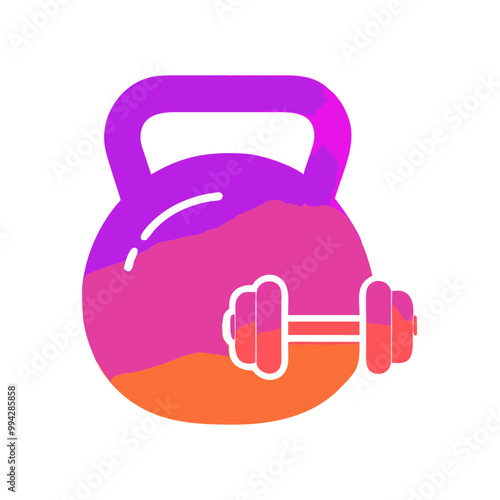 A clean and simple kettlebell icon, perfect for apps that track functional training and strength exercises