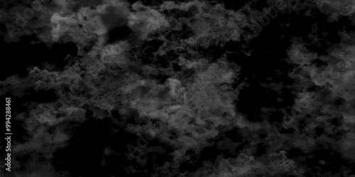 Abstract black fog design with smoke texture overlays. fume overlay design. background with smoke on black and Fog and smoky effect for photos design. Misty fog effect and Isolated black background.	
