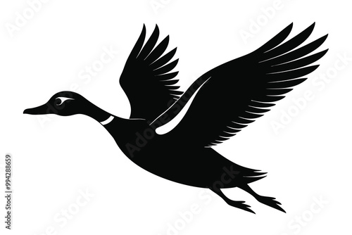 black flying duck L.eps