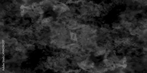 Abstract black fog design with smoke texture overlays. fume overlay design. background with smoke on black and Fog and smoky effect for photos design. Misty fog effect and Isolated black background.	