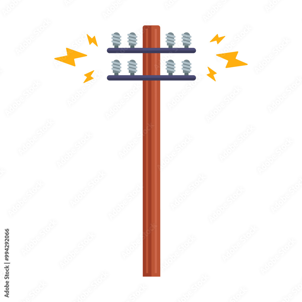 wooden electric pole for electricity flow. broken power station. wooden electric pole for electricity flow. broken power station.