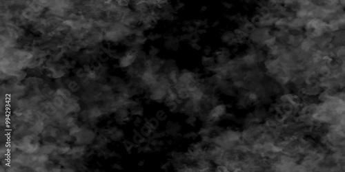 Abstract black fog design with smoke texture overlays. fume overlay design. background with smoke on black and Fog and smoky effect for photos design. Misty fog effect and Isolated black background.	