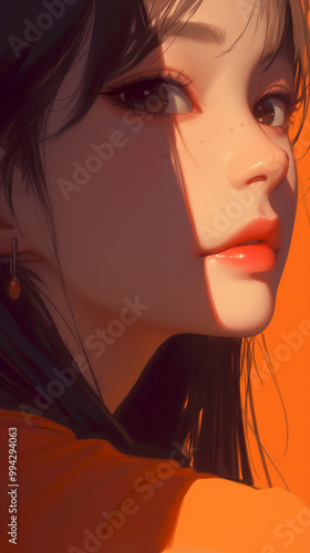 Minimalist Asian Girl Phone Wallpapers: Expressions and Style