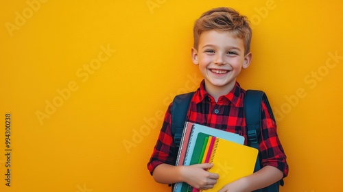 The Smiling Boy with Books