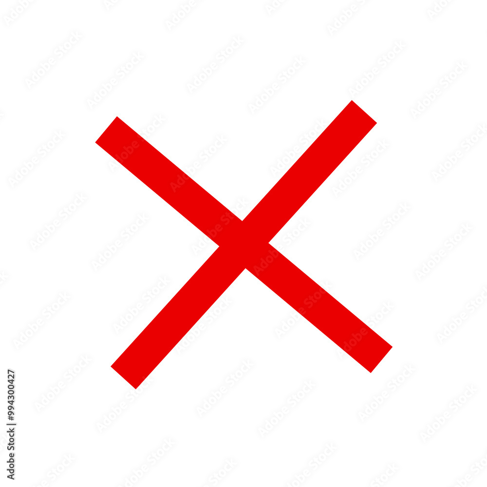red cross mark red cross mark