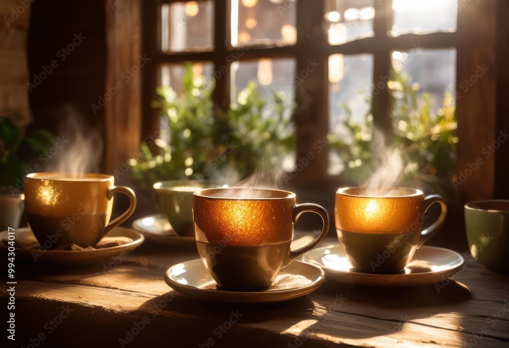 warm inviting cozy coffee cups resting soft textured creating comforting atmosphere perfect relaxation enjoyment, artisan, beverage, surface, ceramic, mug warm inviting cozy coffee cups resting soft textured creating comforting atmosphere perfect relaxation enjoyment, artisan, beverage, surface, ceramic, mug