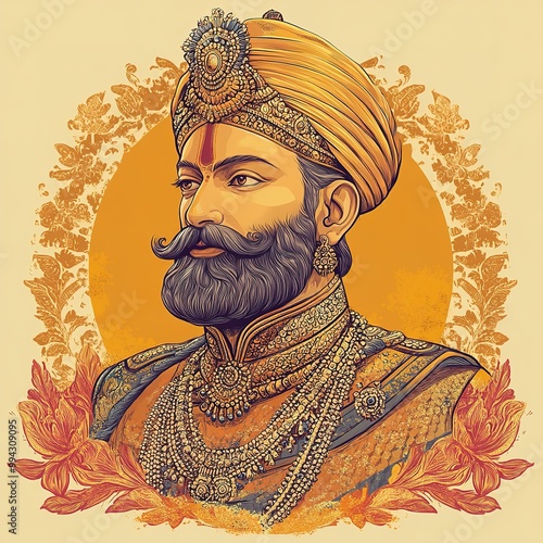 illustration of Maharaja Agrasen Jayanti photo