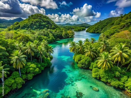 Lush Green Landscapes and Tranquil Waters of Pohnpei, Micronesia’s Tropical Paradise Awaits