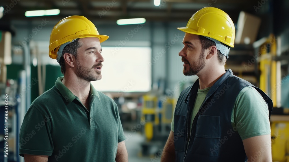 The Workers in Safety Helmets The Workers in Safety Helmets
